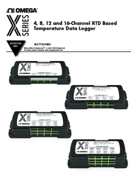 Thumbnail of document Manual - OM-CP X-Series - Multi Channel RTD Temperature Loggers